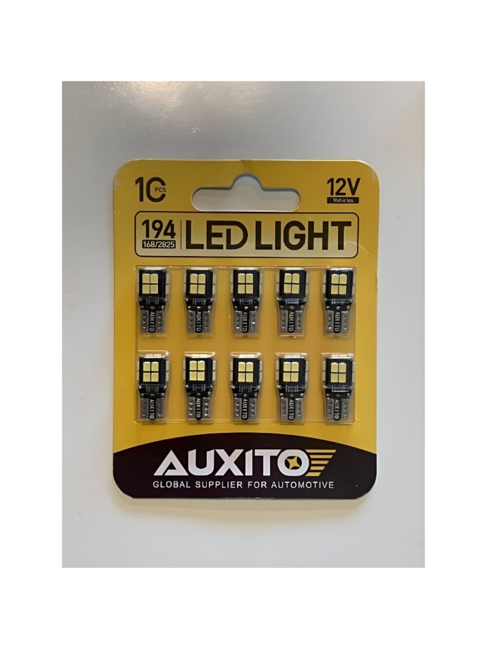 194 LED Bulb 6000K White 168 2825 W5W T10 Wedge 14-SMD Interior Car Bulbs